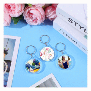 Llavero con abertura para foto